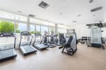 Fully equipped fitness center open 24hrs